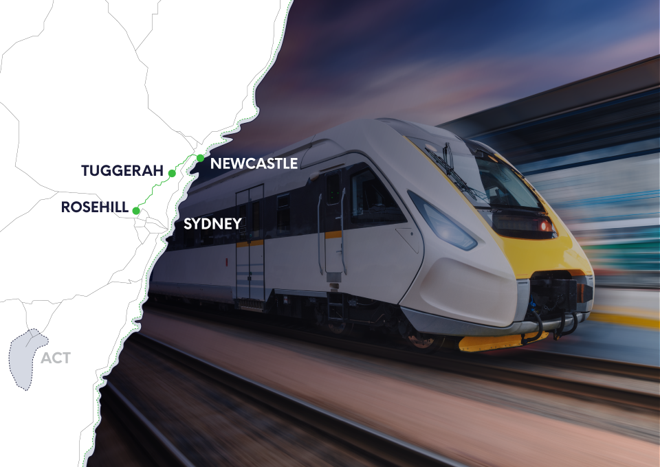 Hight Speed Rail from Sydney to Newcastle